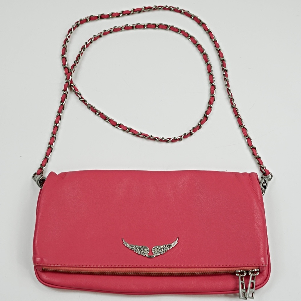 Zadig and Voltaire Pink Clutch Crossbody